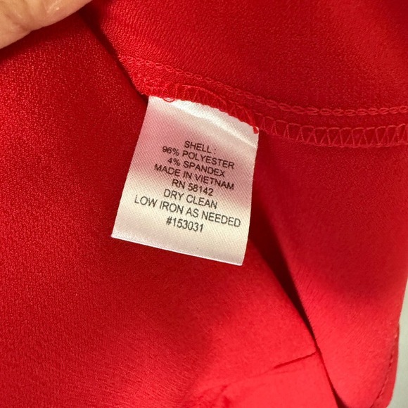 London Style Collection sz 8 Red Black Colorblock Sheath Dress Mobwife Luxury - Picture 5 of 8